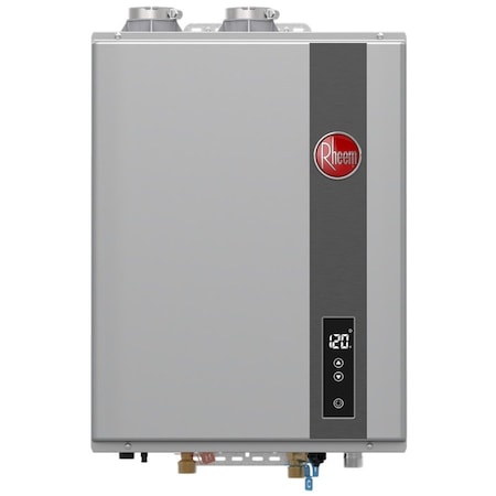 RHEEM RTGH Series 6.8 GPM 120,000 BTU 120 Volt Residential Indoor Liquid Propane Tankless Water Heater RTGH-68DVLP-3